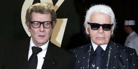 karl and ysl|karl lagerfeld and yves st laurent.